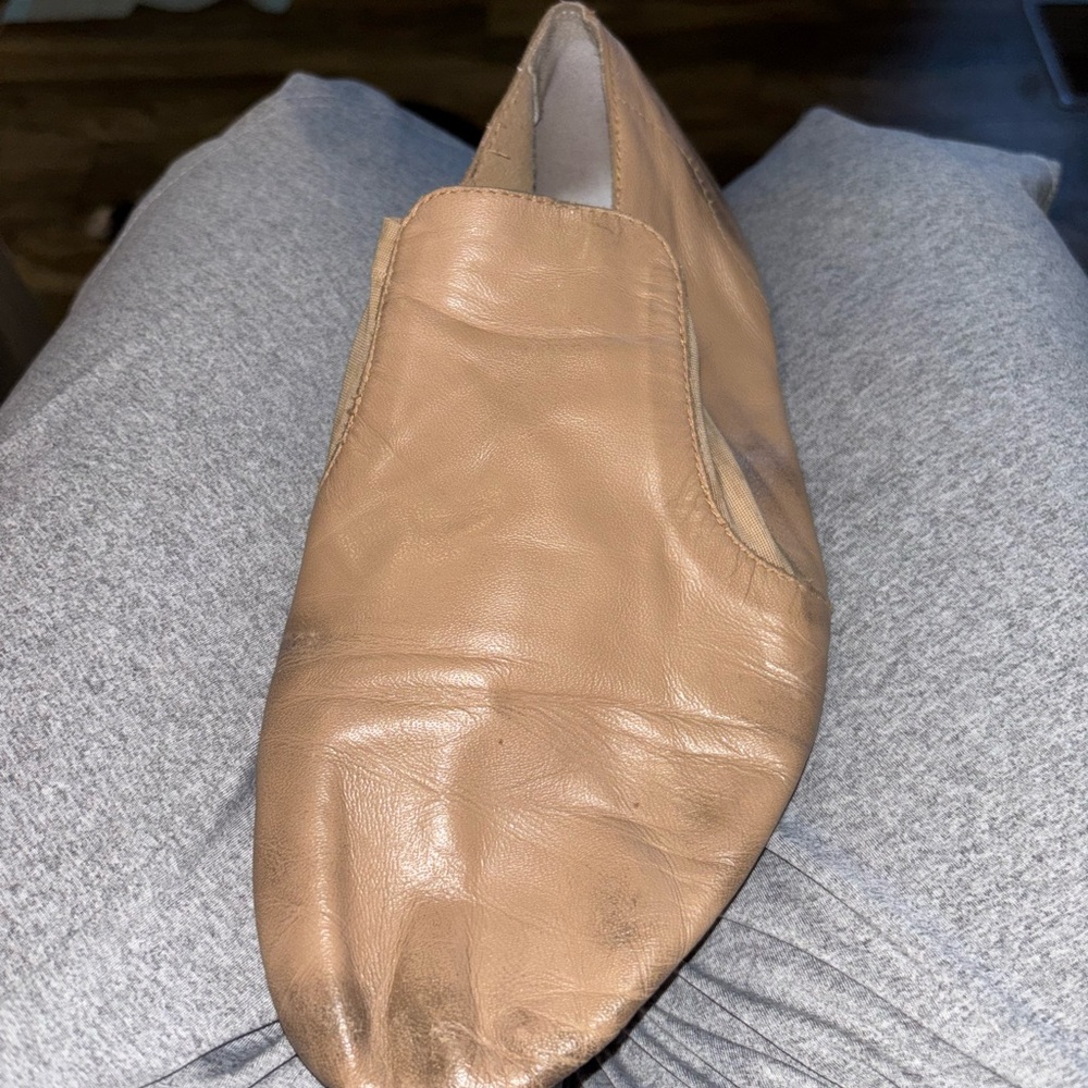 Tan Leather Slip-On Shoe